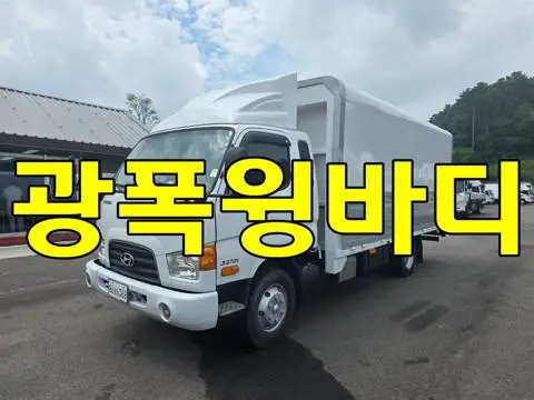 현대 마이티 3.5톤 윙바디 2012년식 e마이티 윙바디 운전석 쪽 전면